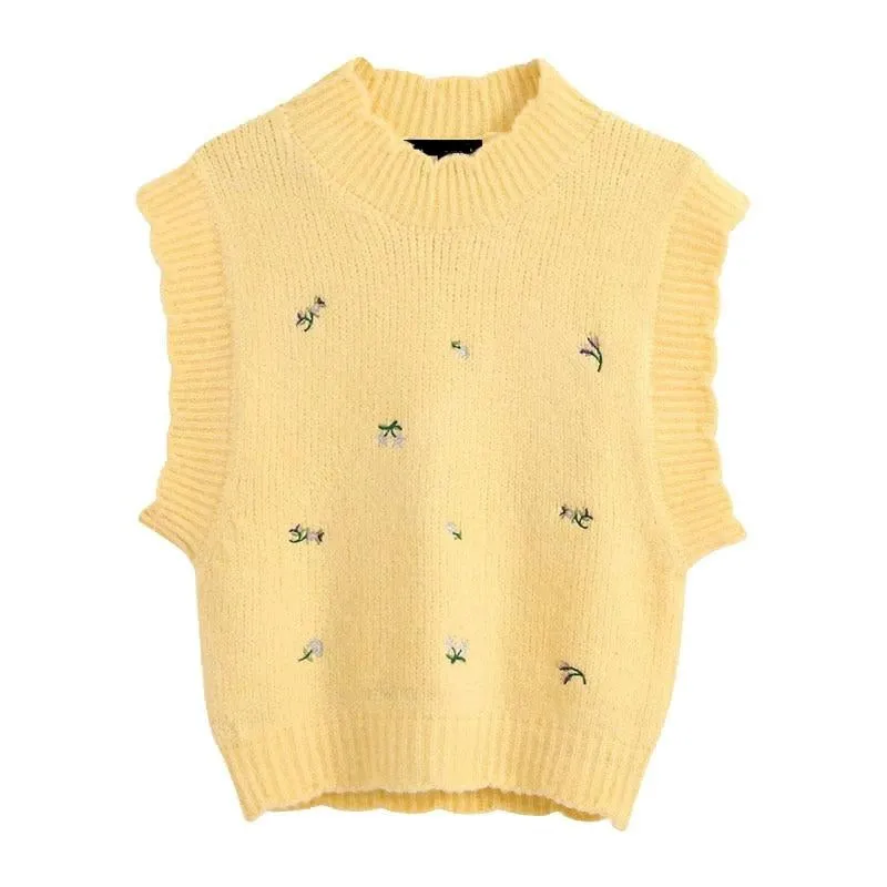 FLORAL EMBROIDERED WAISTCOAT