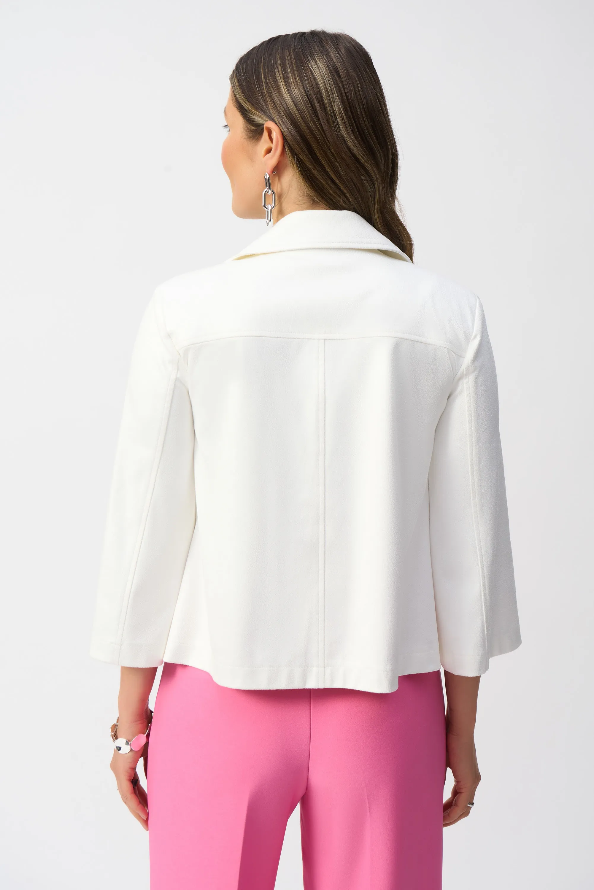 Joseph Ribkoff Foiled Faux Suede Swing Jacket251908 S/S 2025