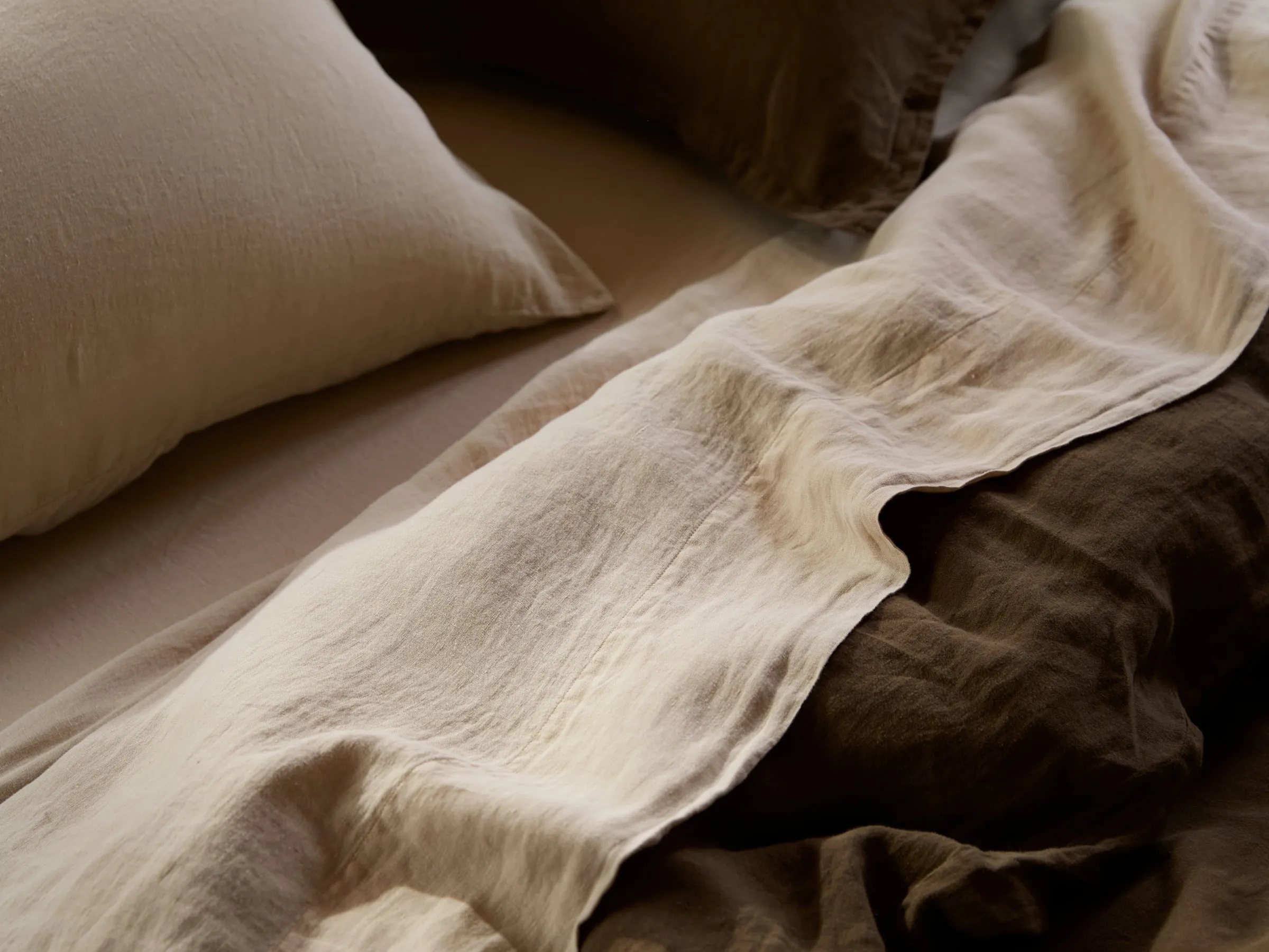 Linen Top Sheet - Toast
