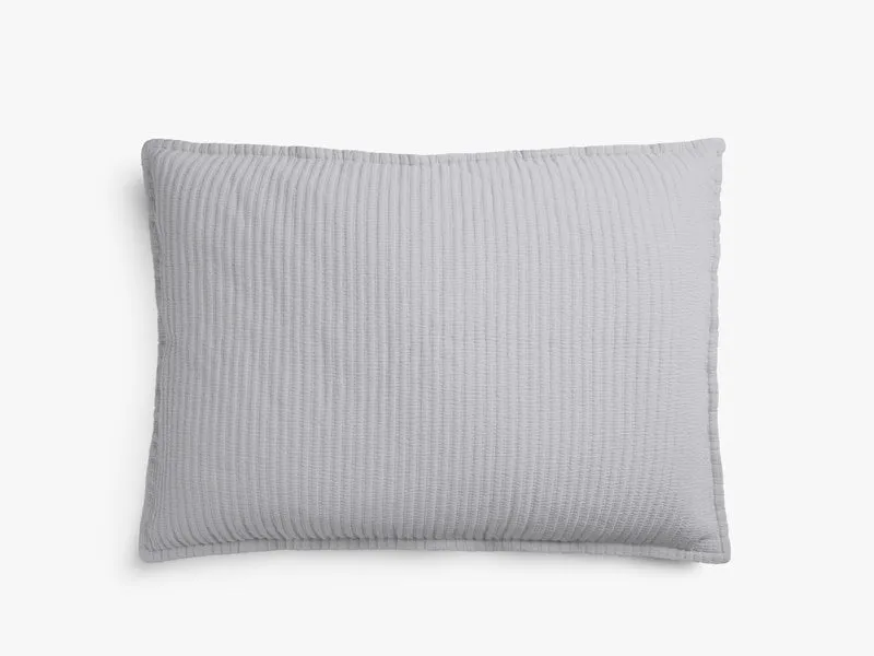 Matelasse Sham Set (Pebble Grey)