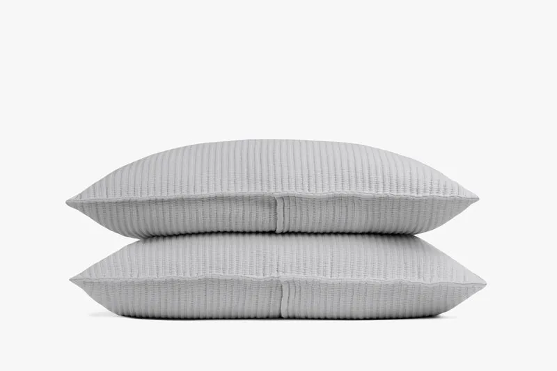 Matelasse Sham Set (Pebble Grey)