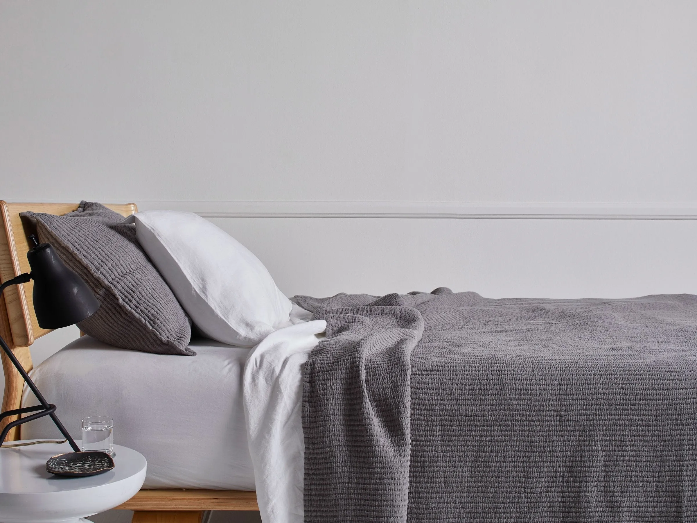 Matelasse Sham Set (Steel)