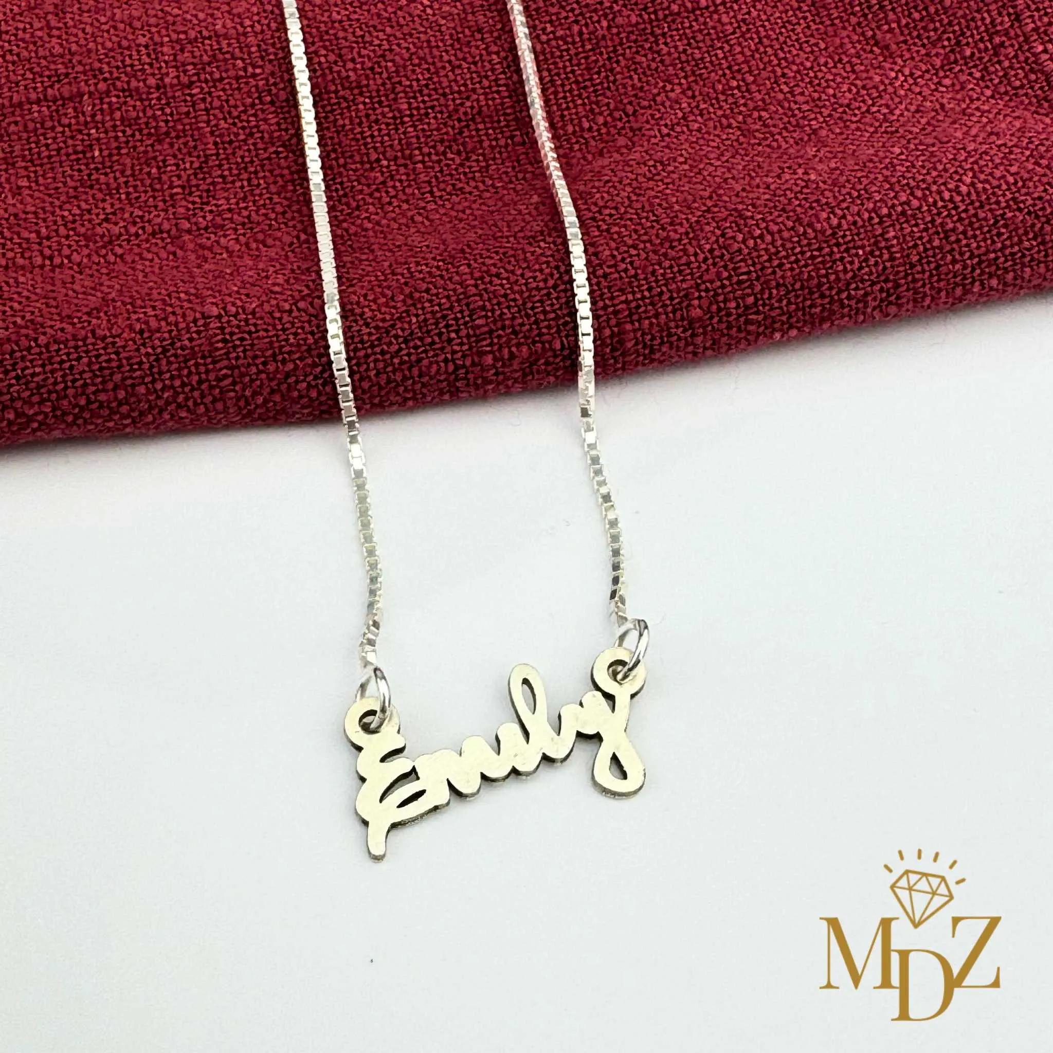 Minimalist Silver Name Necklace