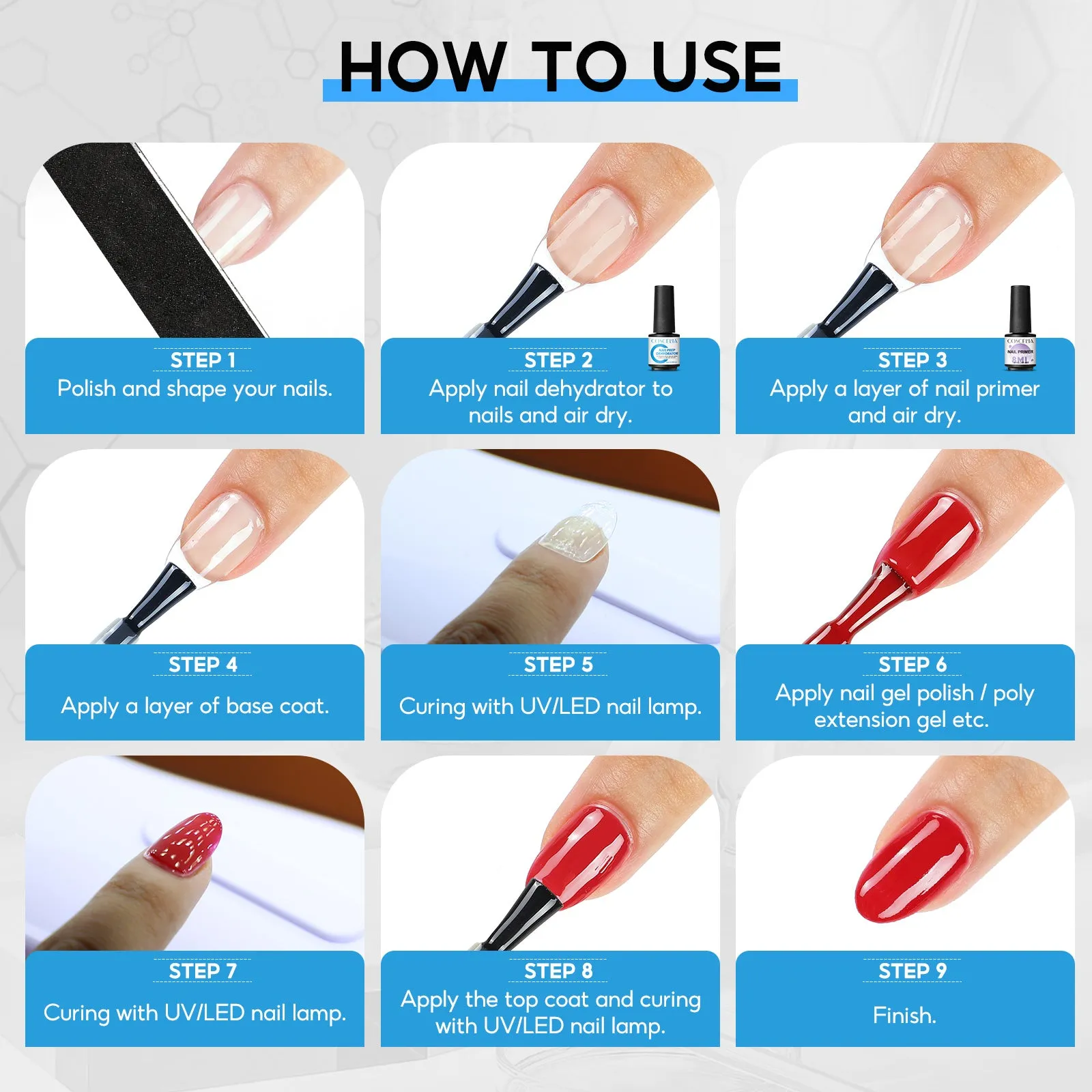 Nail Prep Dehydrator Nail Primer 1PC