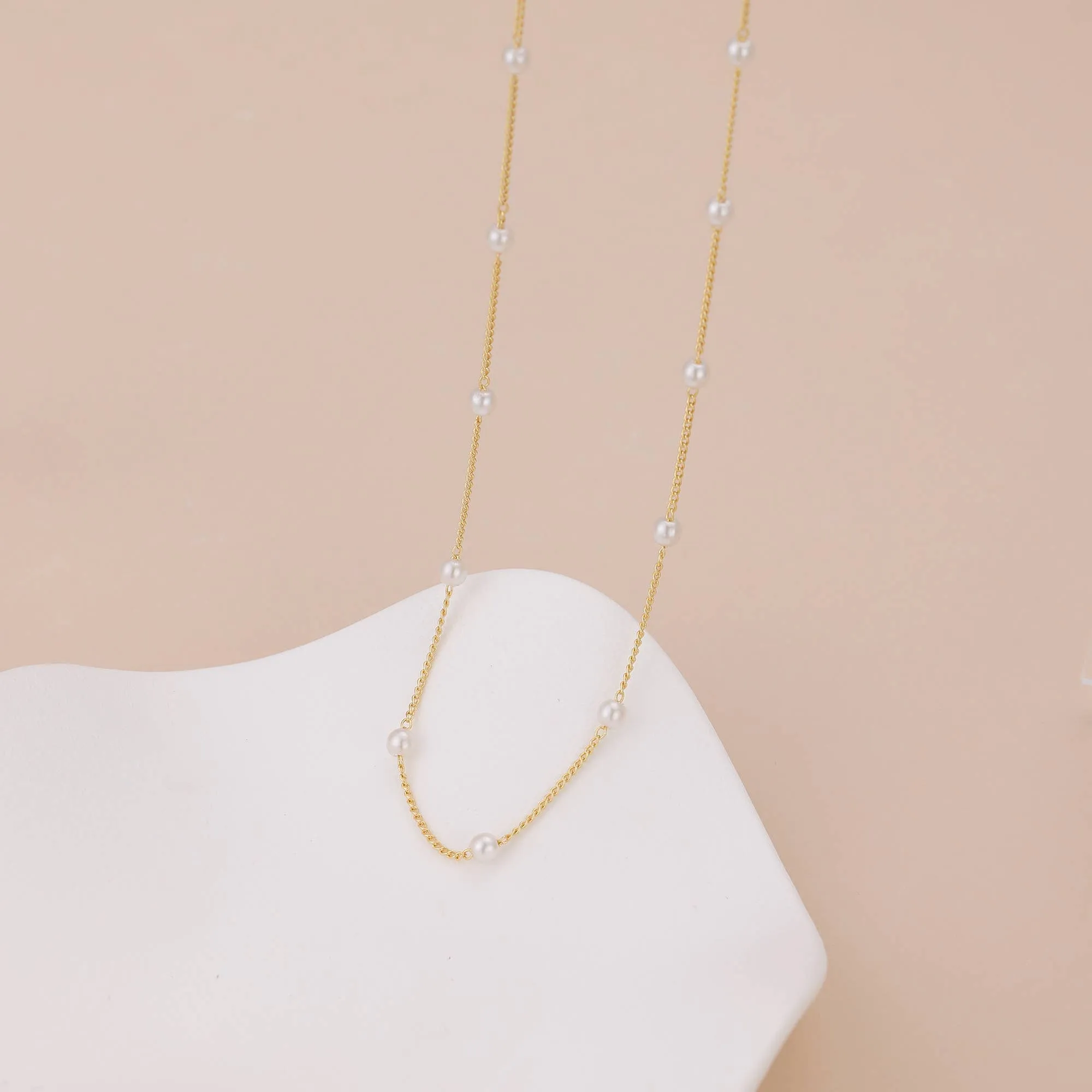 Pearl Minimalist Choker Necklace
