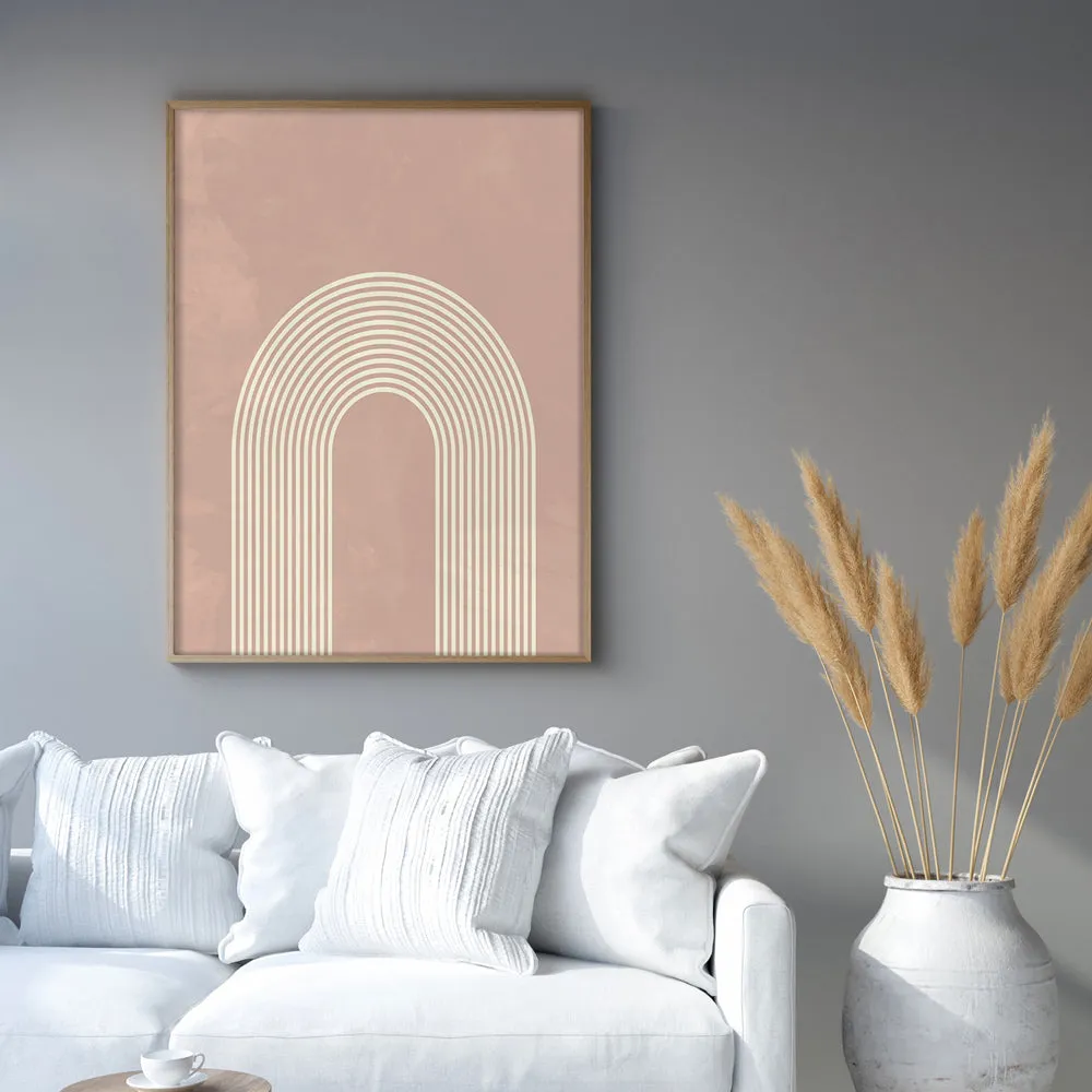 Pink Pastel Geometric