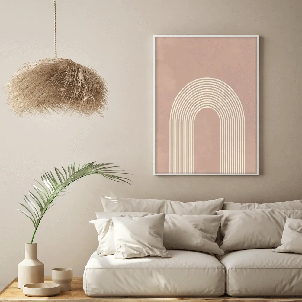Pink Pastel Geometric