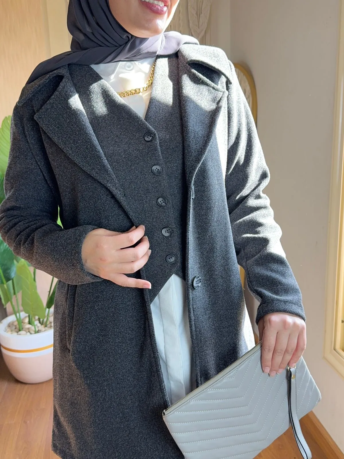 Vest Broadcloth - Gray
